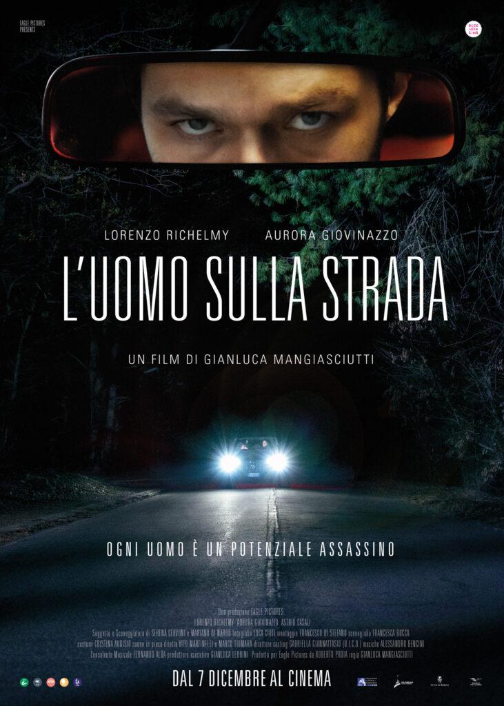 l'uomo sulla strada poster