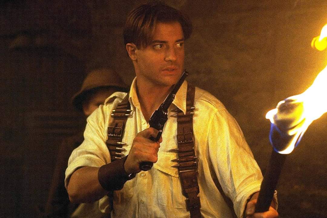 Brendan Fraser nei panni di Richard Rick O'Connell ne 'La Mummia'.