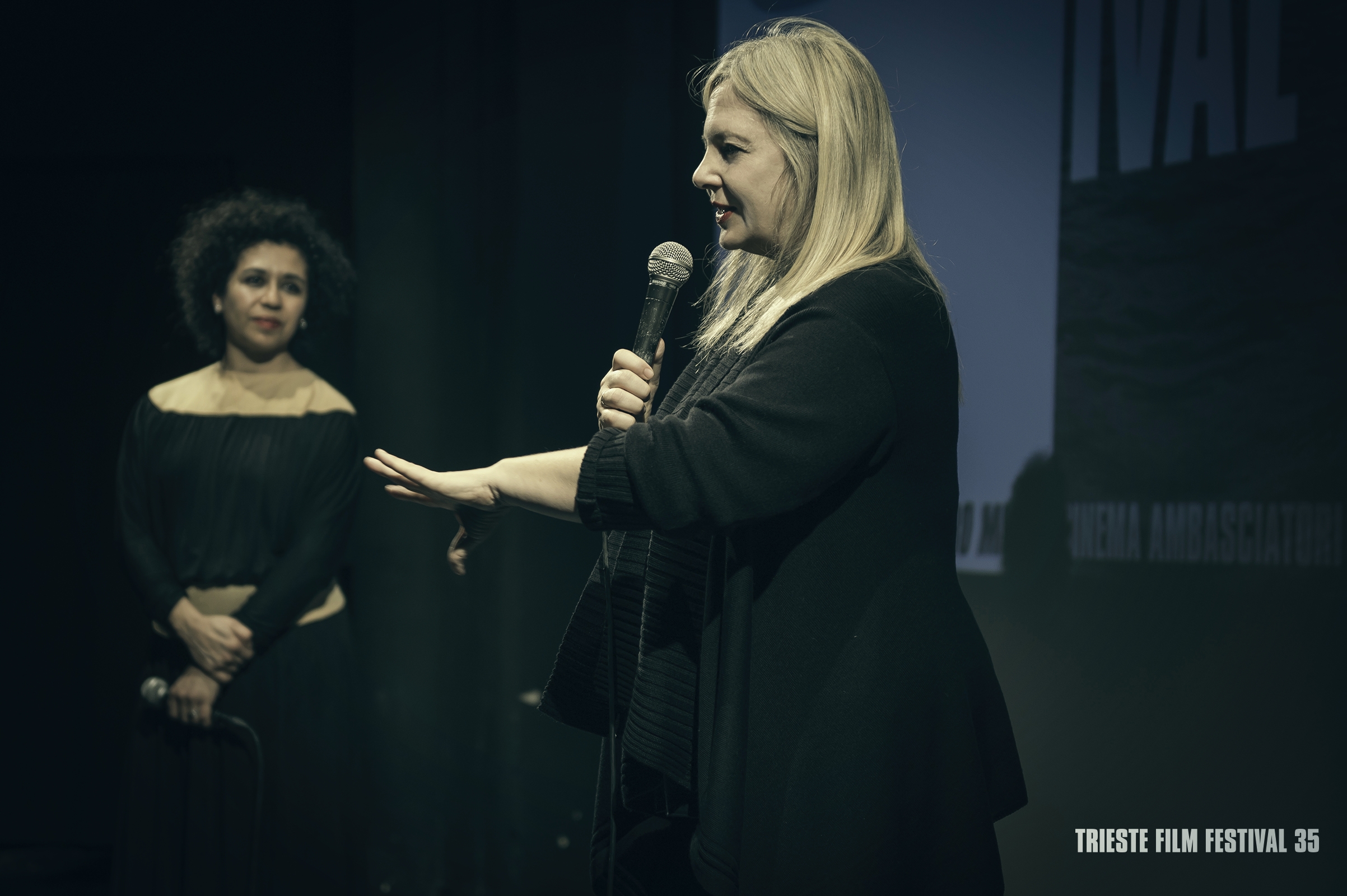 Nicoletta Romeo e Monica Goti, direttrice artistica e presidente del Trieste Film Festival