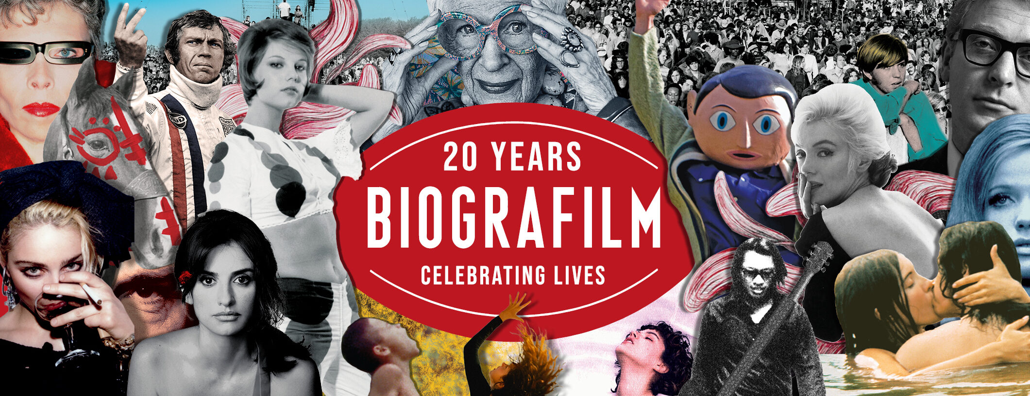 Banner dei 20 anni di Biografilm